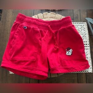 Champion  Red Shorts with Logo